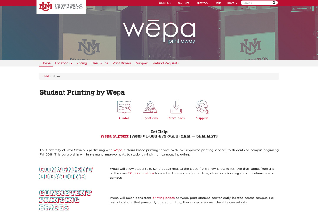 Wepa Printing at UNM